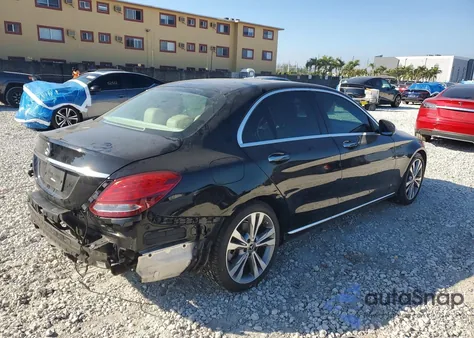 2018 Mercedes-Benz C 300 from USA, damaged, VIN WDDWF4JB6JR409560